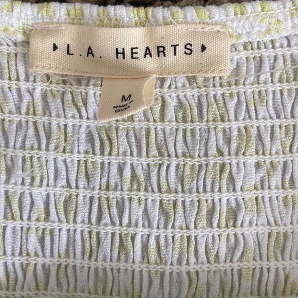 Pacsun/ LA Hearts Green Flower Tank - Picture 3 of 3